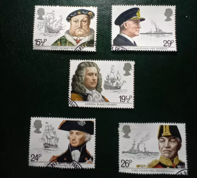 GB QEII 1982 Maritime Heritage Stamp Set Used SG 1187-1191 (A9)