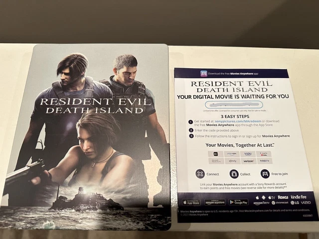 RESIDENT EVIL: DEATH Island 4K Copy Only-No Physical Disc No Case