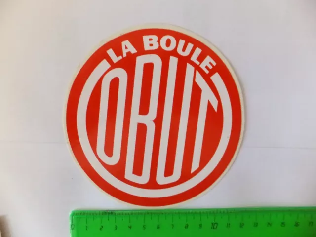 Autocollant rouge logo Obut vintage - Obut boutique officielle