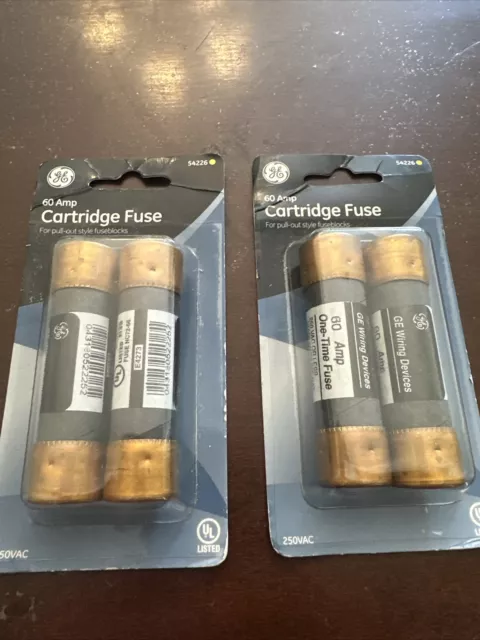 GE 60 amp Cartridge Fuse  2 Package Of Two. 54226