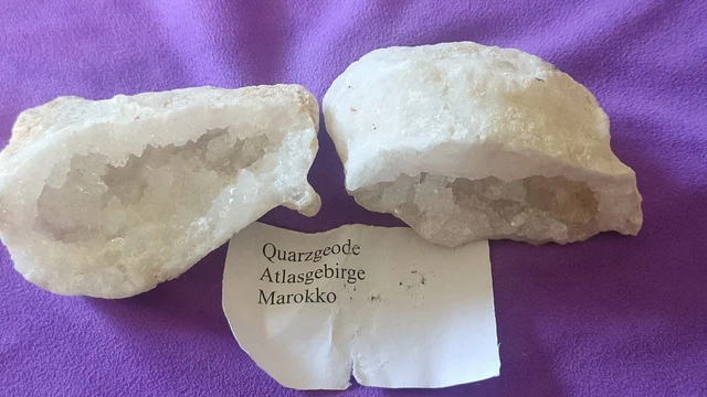 Quarz Geode Stein Marokko Gestein