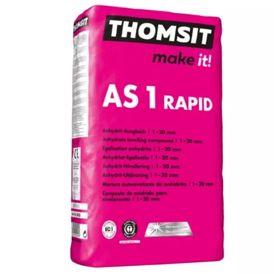 Thomsit® AS 1 RAPID equilibrio de anhidrita 25 kg para equilibrar 1 – 20 mm