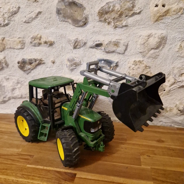 BRUDER TRACTEUR CLAAS Avec Remorque, Pelle, et Volant pour roues avant