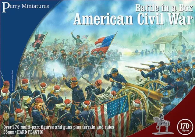 Battle in a Box American Civil War 28mm figures x170 Perry BB1