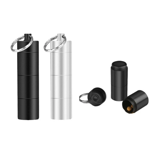 Sealed Compartment Sealed Pill Bottle EDC Tool Storage Box Bottle Medicine Box
