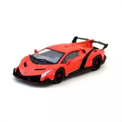 Kyosho 05571OR Kyosho Lamborghini Veneno - Orange with Red Line  1/43