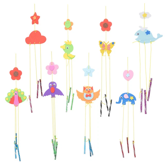 8 Pcs Hängende Windspiele Bunte Rotierende Windmühle Babyanzug Spielzeug