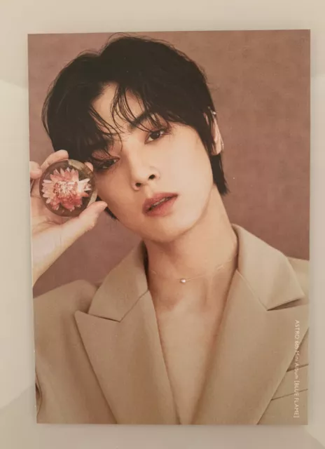 Kpop Cha Eunwoo Official Astro Postcard Blue Flame £15.00 - Picclick Uk