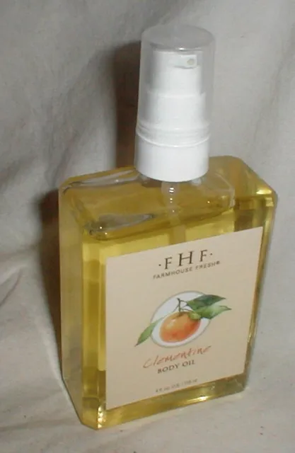 NUEVO FHF Farmhouse Fresh Clementina Sin Edad Aceite Corporal 4 oz Botella de Spray