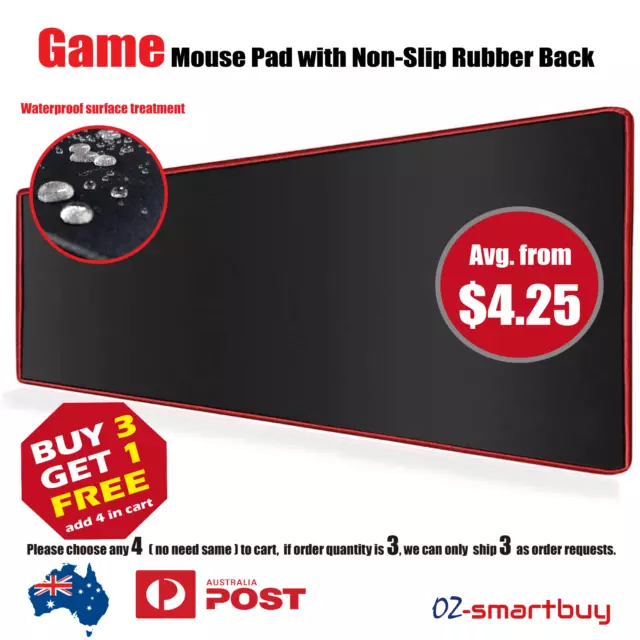 Mouse Pad Gaming Waterproof Mousepad Desk Mat Anti-slip Rubber