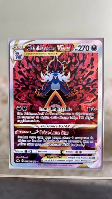 Carte Pokemon Clamiral de Hisui VSTAR GG52/GG70 EB12.5 Zénith Suprême NEUF FR ⭐️
