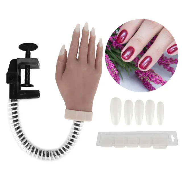 Silicone Practice Hand for Acrylic Nails - Female Nail Trainning Practice  Hand, Flexible Bendable False Fake Nail Hand Mannequin Life Size Hand for  Nails Practice Hand with Soft Touch