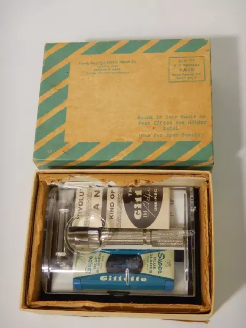Vintage Gillette 1959 Fatboy E4 Adjustable Razor