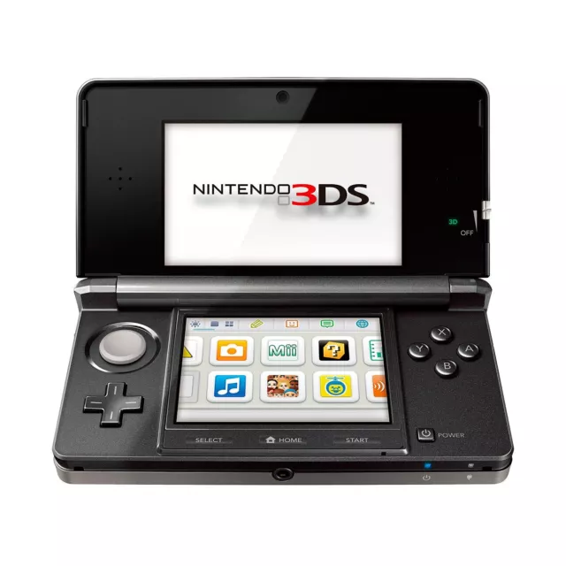 Nintendo 3DS Konsole Spielkonsole + Ladekabel Schwarz