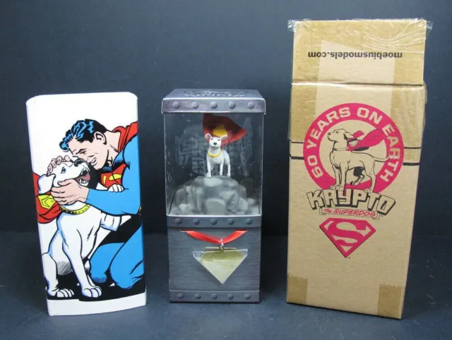 Superman Krypto The Superdog 3 " Grand Figurine Avec / Base Sdcc 2015