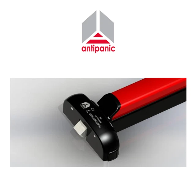 Lenker Anti-panik Fach Antipanic Push BAR Schwarz-Rot Art. 603/2 / Nr