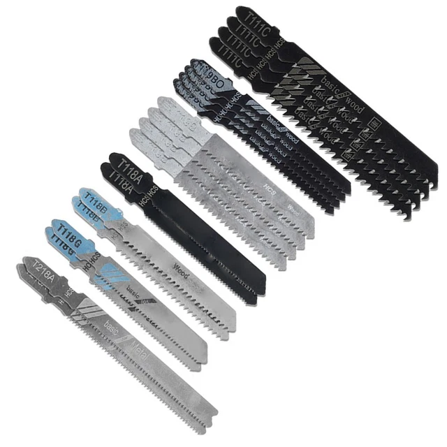 Juego de hojas de sierra de calar T111C T118A T118B T119B resistencia al desgaste diferente