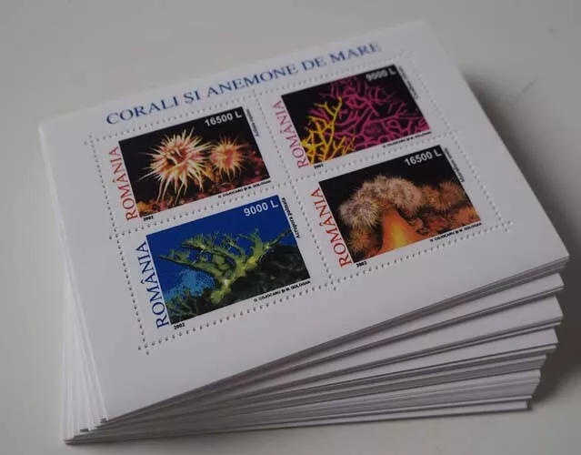 2002 Rumänien; 200 Blocks Meerestiere II, postfrisch/MNH, Bl. 319, ME 1100,-