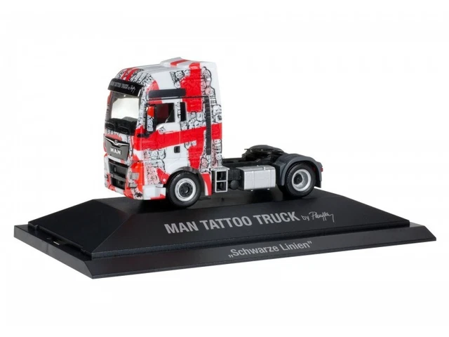 HERPA, MAN TGX XXL 4x2 avec remorque frigo 3 Essieux PETSCHL, échelle 1