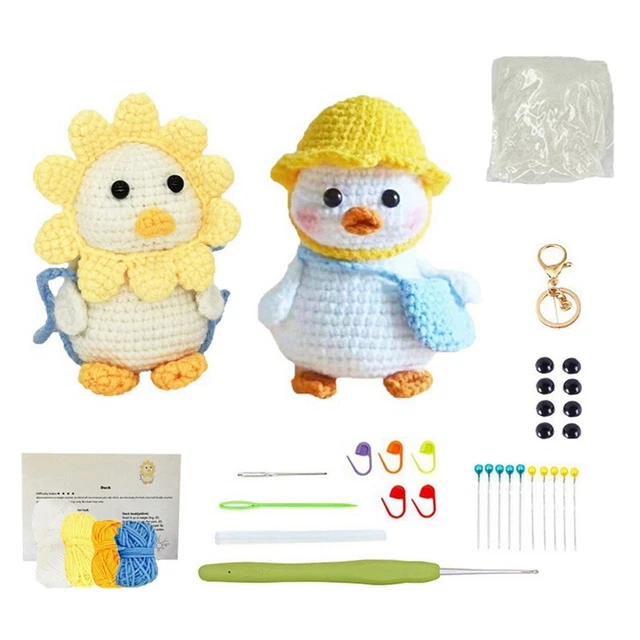 4 pezzi sottobicchieri per principianti Crochet Start Kit, Forniture