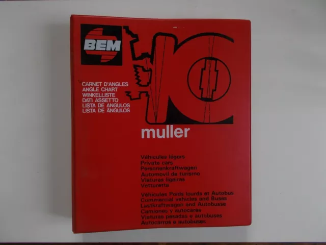 carnet d'angles BEM MULLER pour véhicules légers - poids lourd et autobus