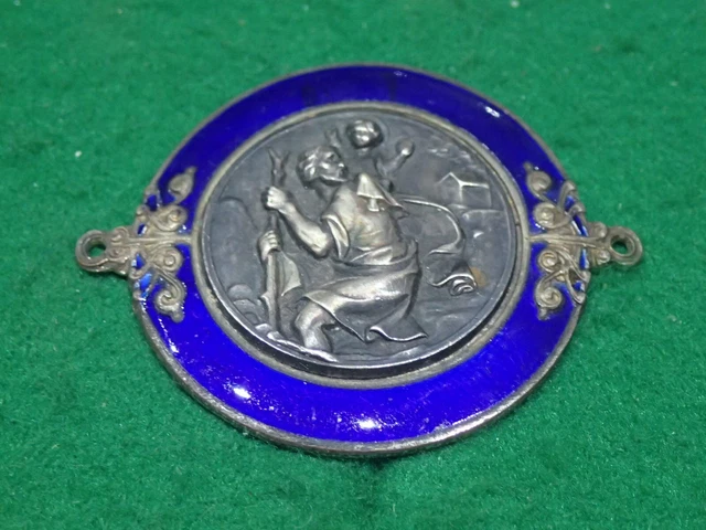 Magnete Auto San Cristoforo – Targa Magnetica Con Santo Protettore Degli Automobilisti, Elegante E Resistente