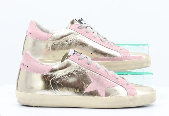 GOLDEN GOOSE SUPERSTAR Pelle E Rete Donna Uk 4 Eu 37 Argento Prezzo Al Pubblico 485 Annuncio EUR 208 64 PicClick IT