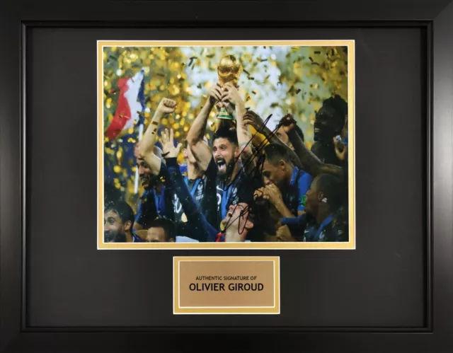 Olivier Giroud France Football Framed 10x8 Signed Autograph Photo COA