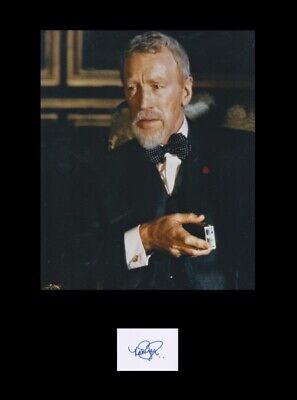 Max Von Sydow (+ 03 / 2020) 007 James Bond Authentic Autograph As Blofeld Awsome