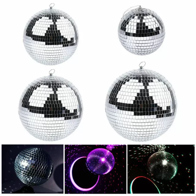 6-12" Large Mirror Glass Disco Ball Party Bands Club DJ Stage Lighting Effect