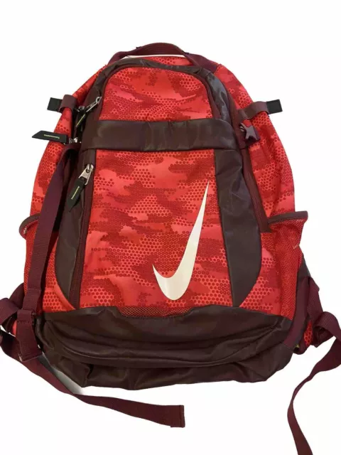NIKE Red Vapor Select Graphic Baseball Bat Backpack Sz 7.5 D(M)