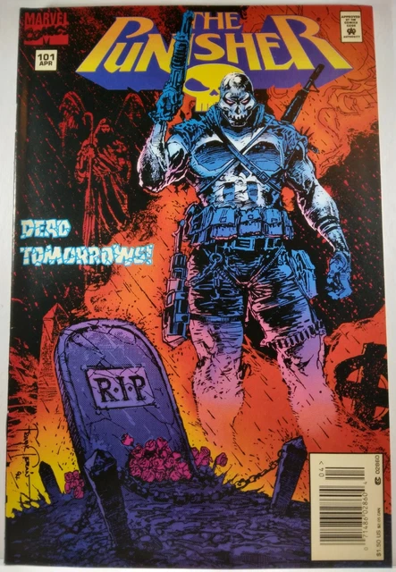 💀 The Punisher #101 Newsstand Variant Vf Bullseye Marvel 1995 Low Print Run