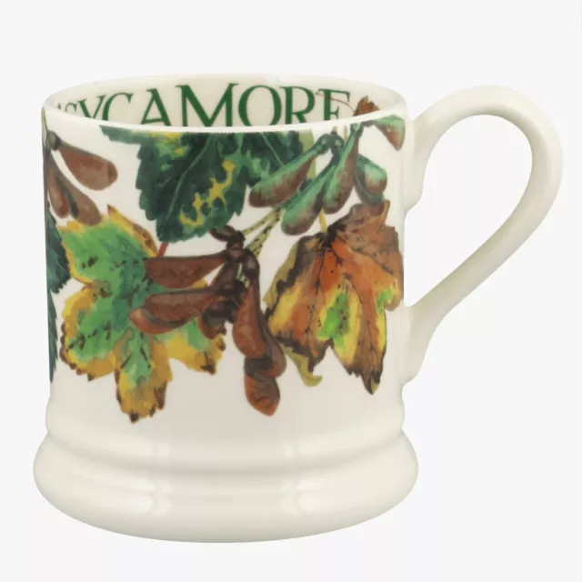 Emma Bridgewater Pottery - Sycamore - Trees  - 1/2 Pint Mug New First Quality