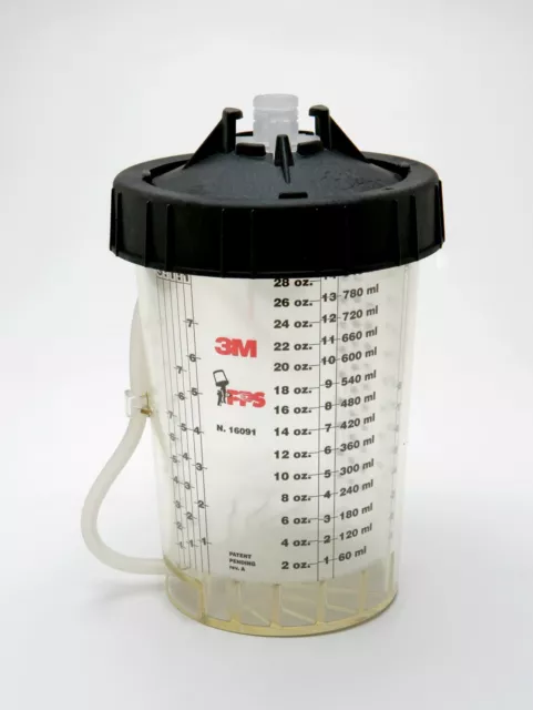 3M 16124 PPS Type H/O Pressure Cup Large 28 oz. (828 mL)