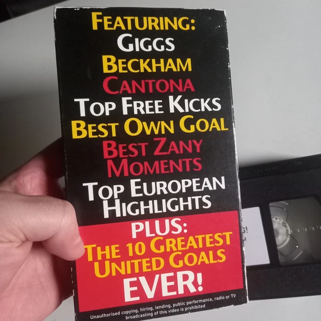 MANCHESTER UNITED VHS Tape, Goals Goals Goals £1.50 PicClick UK
