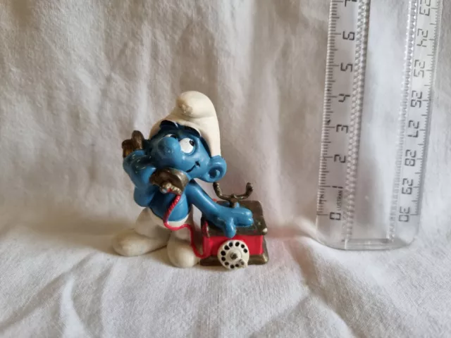 Puffi Smurf Puffo Con Telefono Peyo