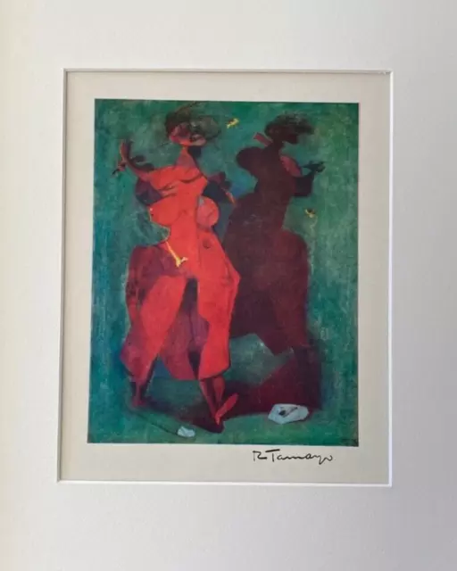 RUFINO TAMAYO + 1952 Awesome Signed Print Ltd. Edition New Gold 16x12in. Frame 2