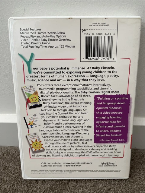 BABY EINSTEIN LANGUAGE Nursery DVD $14.55 - PicClick AU