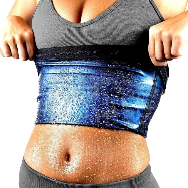 WAIST TRAINER TRIMMER Sweat Belt Band for Women Lower Belly Fat Sauna