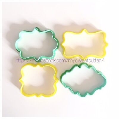CIRCA Cornice Frame Floreale Fiori Formine Per Biscotti Cookie Cutter H 7/8cm Circa 