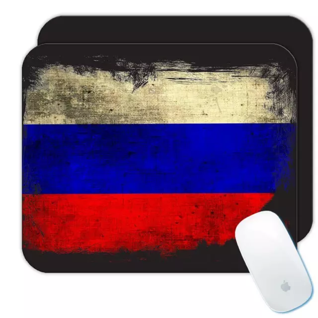 Gift Mousepad : Russia Distressed Flag Vintage Russian Expat Country