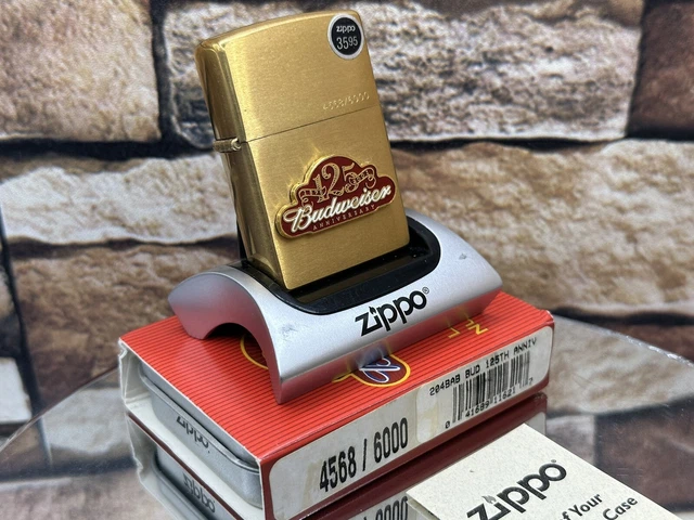 ZIPPO Budweiser 125th Anniversary Limited Edition 4568 / 6000 New In Box MINT
