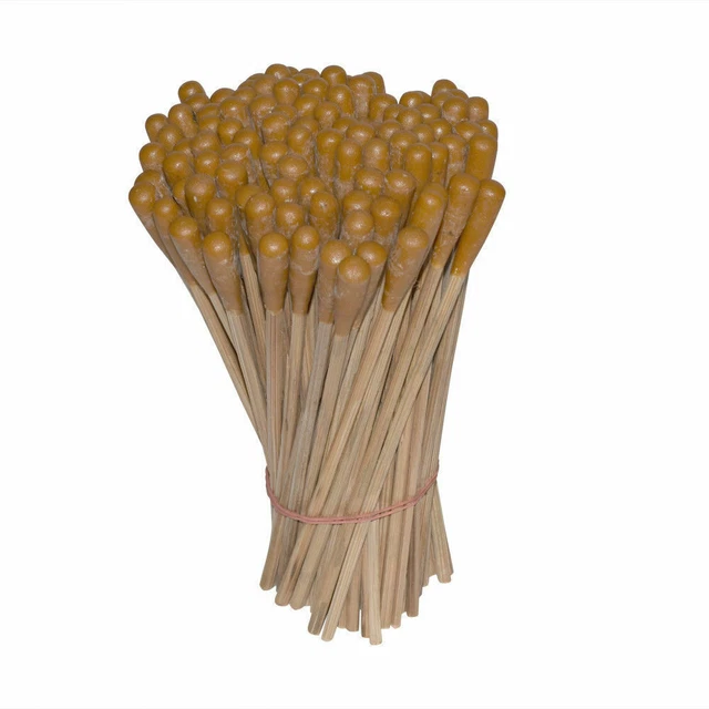 Tonnets ATTRAYANT 25 BÂTONNETS Dop en bois avec cire époxy pour la coupe et le ...