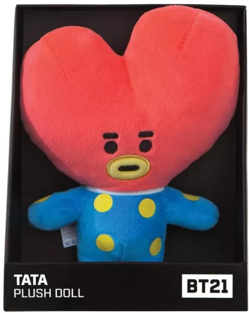 Aurora BT21 Tata Peluche Pequeño De 15.2cm Azul&Rojo Oficial Merchandising Bts