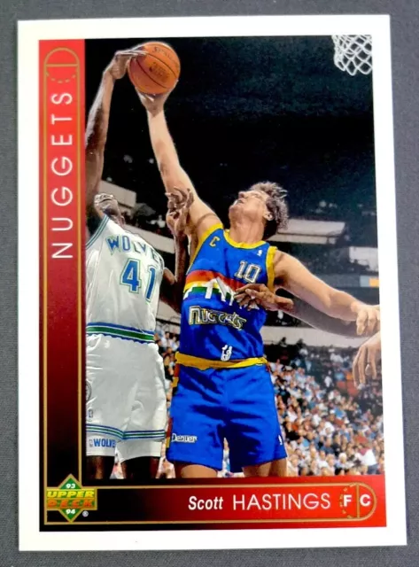NBA Denver Nuggets Scott Hastings '93-'94 Upper Deck Basketball Trading Card