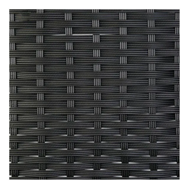 Bolero PE Wicker Swatch in Black for GL302 Square Folding Table - Pack of 1