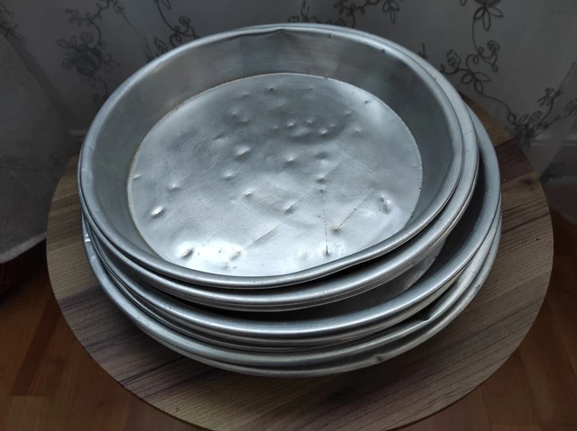 Lot 6 Moules à Aspic Aluminium Tournus Unis France – Vintage Années 1920-1940