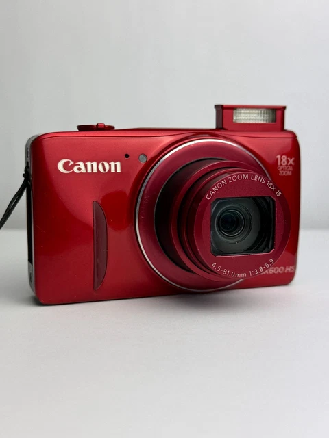 CANON POWERSHOT SX600 hs red 16mp 18x zoom camera charger very
