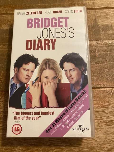 BRIDGET JONES’S DIARY VHS Video Brand New Sealed Renee Zellweger Hugh ...