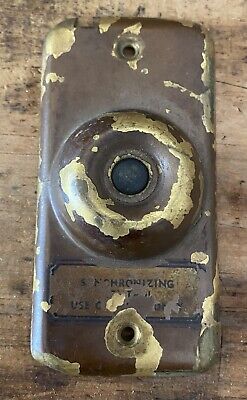 Vintage Brass Doorbell Cover Plate